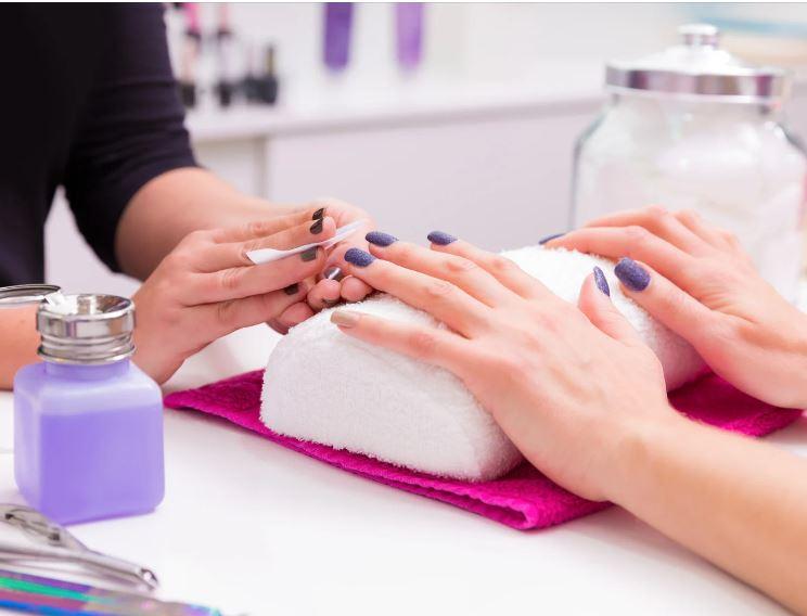 Pink & White Dipping Powder at Luxe Nails & Spa in Newark