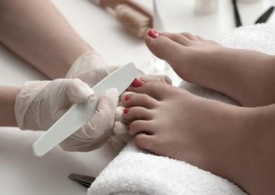 Acrylic 2 Big Toes at Luxe Nails & Spa in Newark
